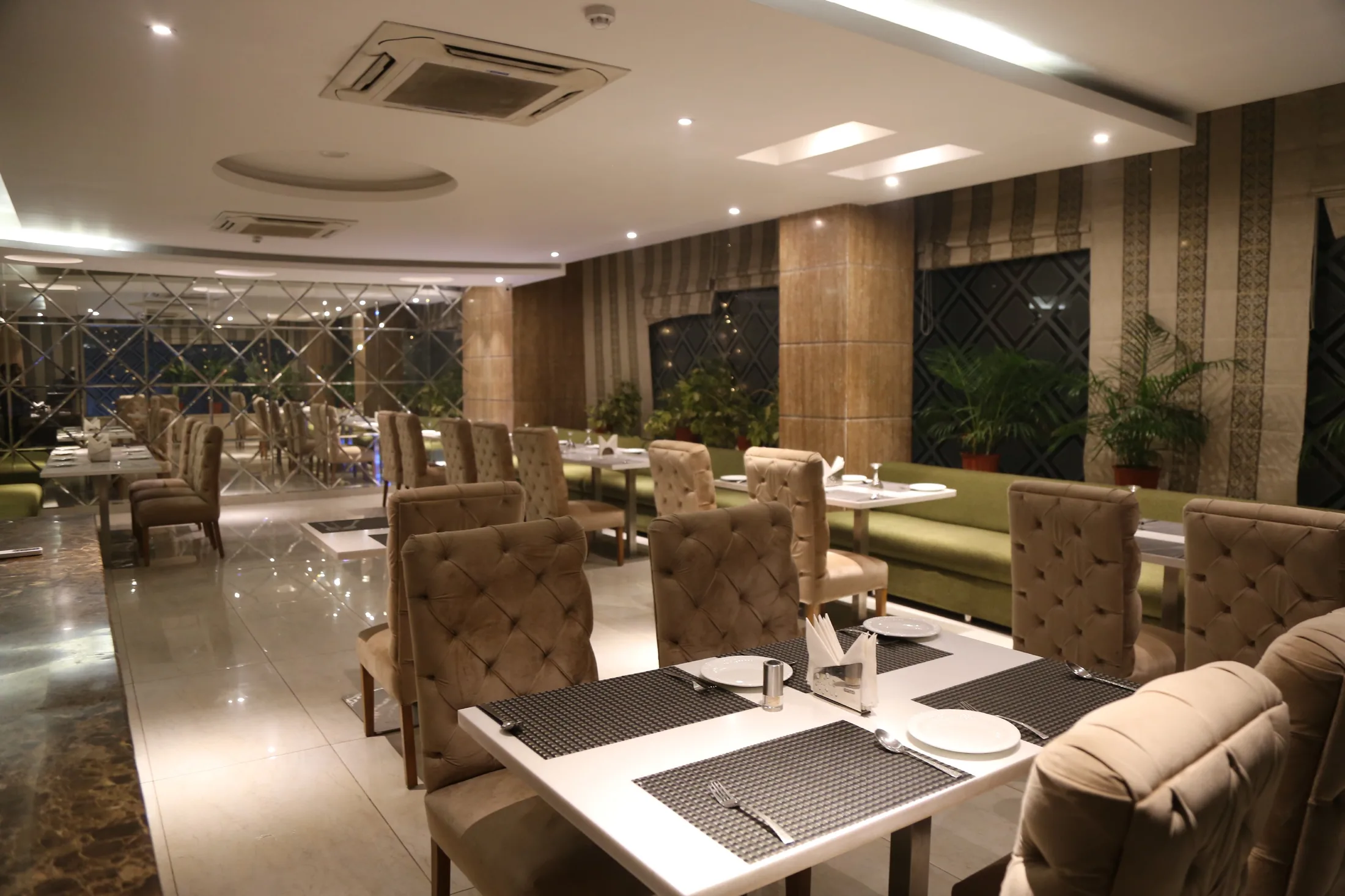 Dining space at GSP Pacific Roorkee
