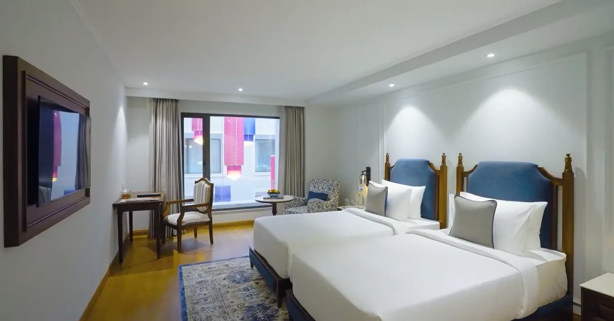 Twin room at MJ Sarovar Portico