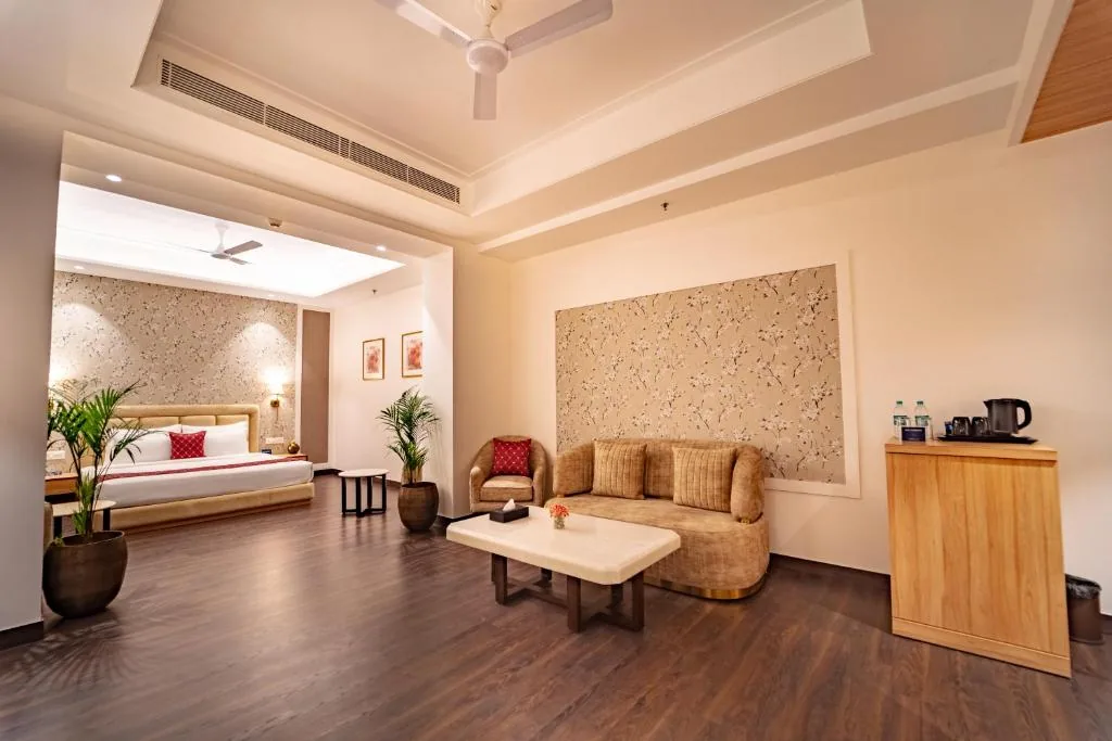Suite living area at Palasa